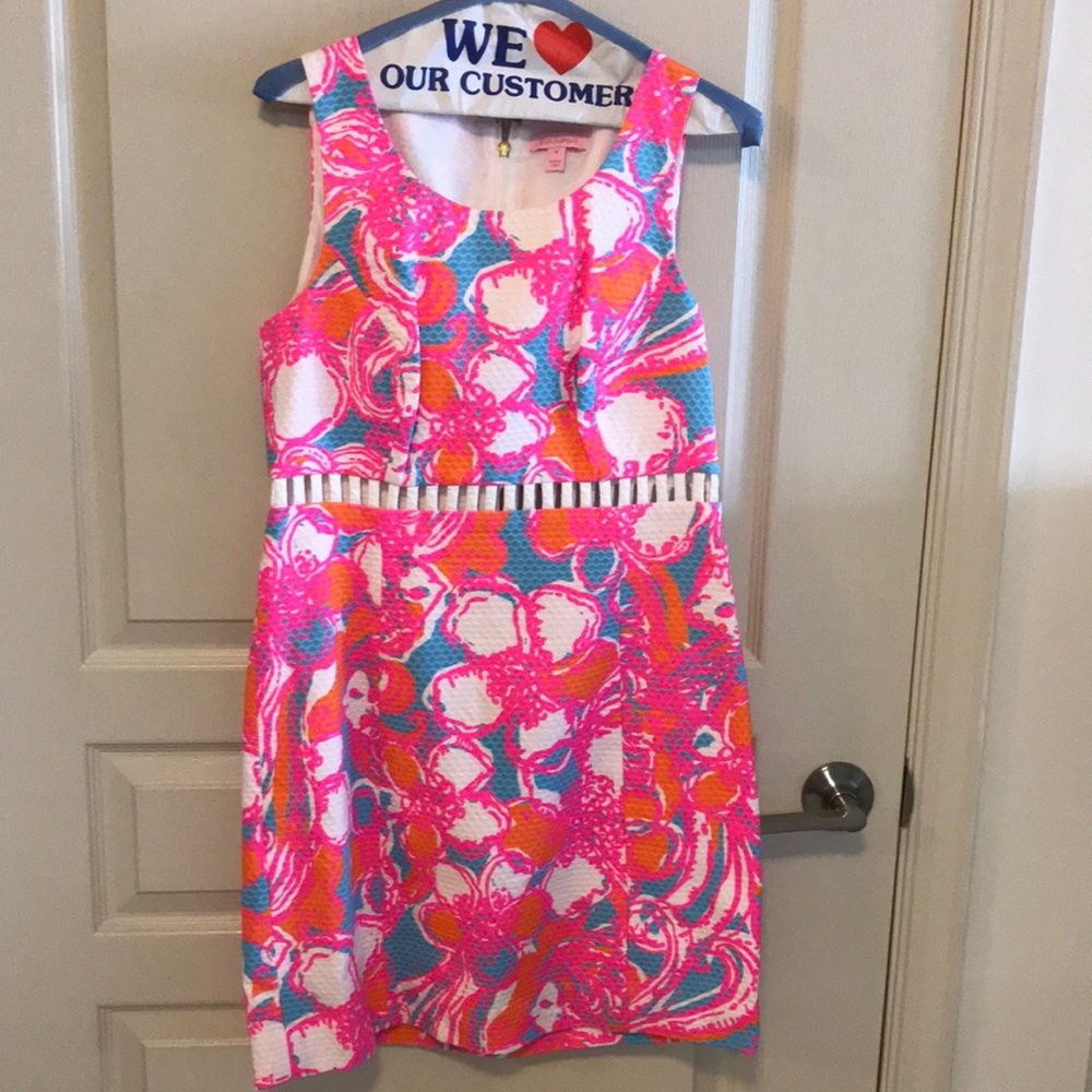 Lilly Pulitzer cut out shift dress size 8
